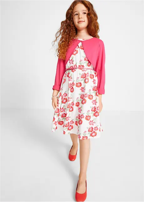 Kleid + Gürtel + Bolero (3-tlg. Set), bonprix