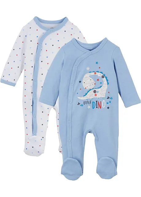 Baby Strampler (2er-Pack) Bio-Baumwolle, bpc bonprix collection