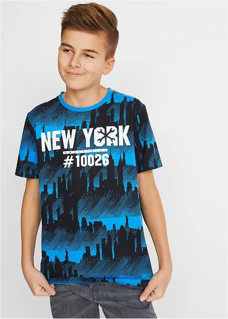 Lot de 2 T-shirts 100% coton, bonprix