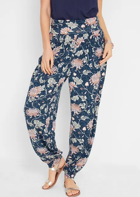 Jersey-Haremshose aus Viskose-Mix, Loose-Fit, bonprix