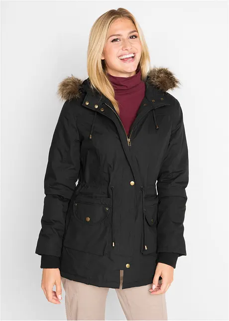 Parka mit Teddfellimitat, bpc bonprix collection