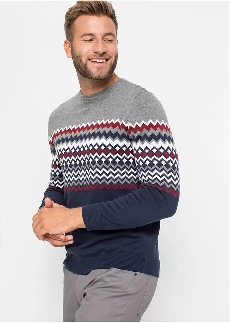 Norweger Pullover mit Baumwolle, bonprix