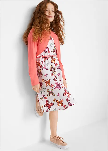 Kleid + Gürtel + Bolero (3-tlg. Set), bonprix