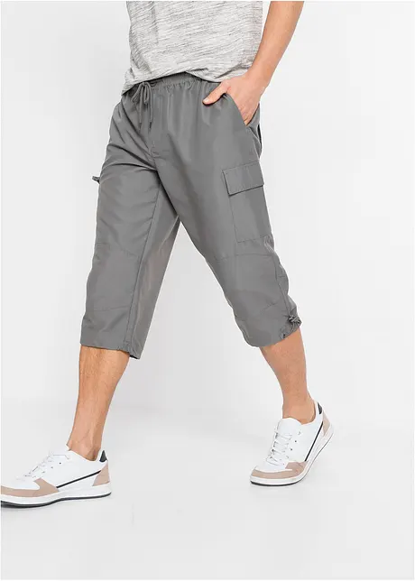 Pantalon 3/4 en microfibre confortable, Regular, bonprix