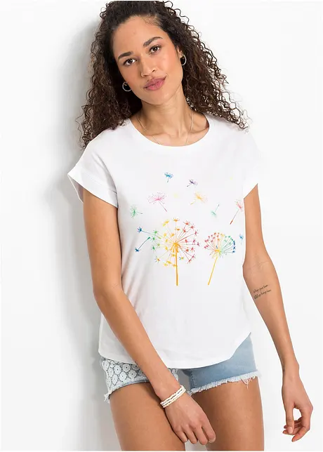 T-shirt à imprimé floral, bonprix