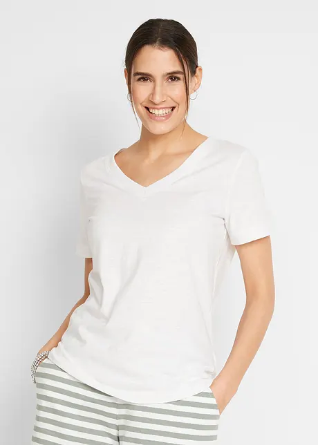 T-Shirt mit V-Ausschnitt, bonprix