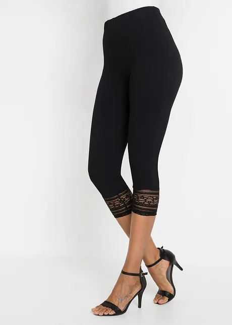 Capri-Leggings mit Spitze, bonprix