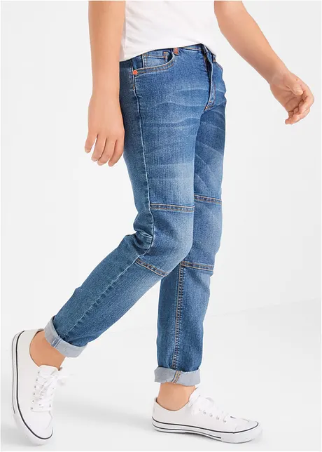 Jungen Stretch-Jeans mit verstärkter Kniepartie, Regular Fit, bonprix