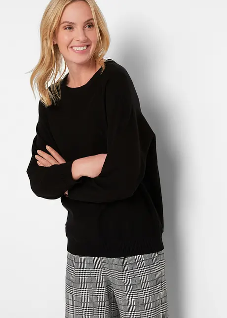 Pullover mit Fledermausärmeln, bonprix