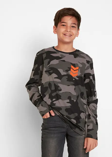 Langarmshirt aus reiner Baumwolle (3er-Pack), bonprix