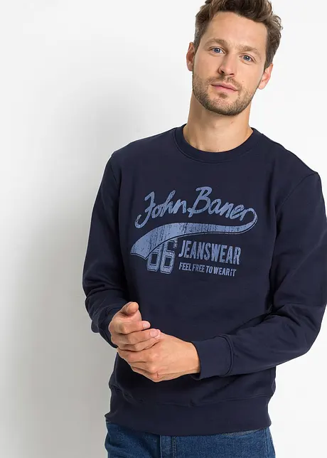 Sweatshirt (2er Pack) aus weichem Baumwoll-Mix, bonprix