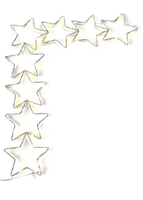 Déco encadrement de porte LED avec étoiles, bonprix