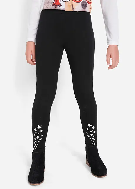 Mädchen Leggings mit Bio Baumwolle, bonprix