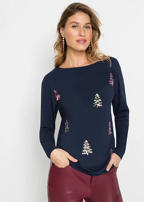 Oversize-Shirt mit Weihnachtsmotiv, bonprix