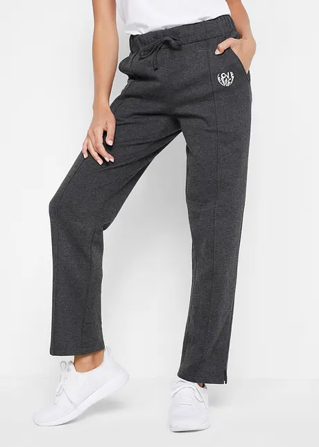 Pantalon de jogging en coton, coupe droite, bonprix