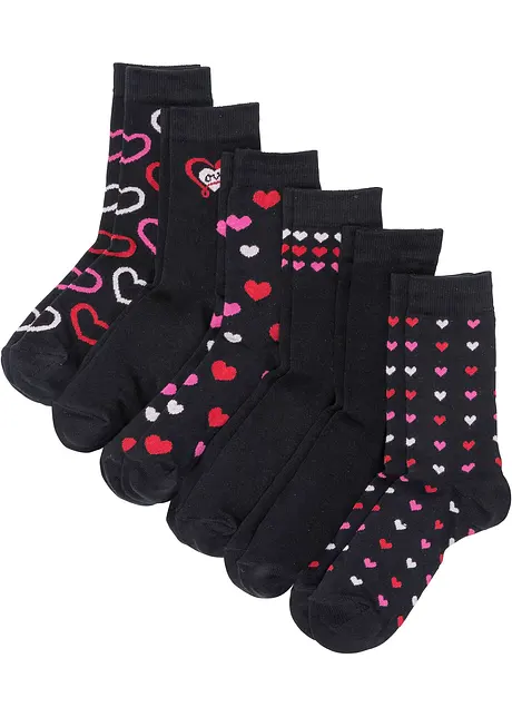 Damen Socken mit Bio-Baumwolle (6er Pack), bonprix