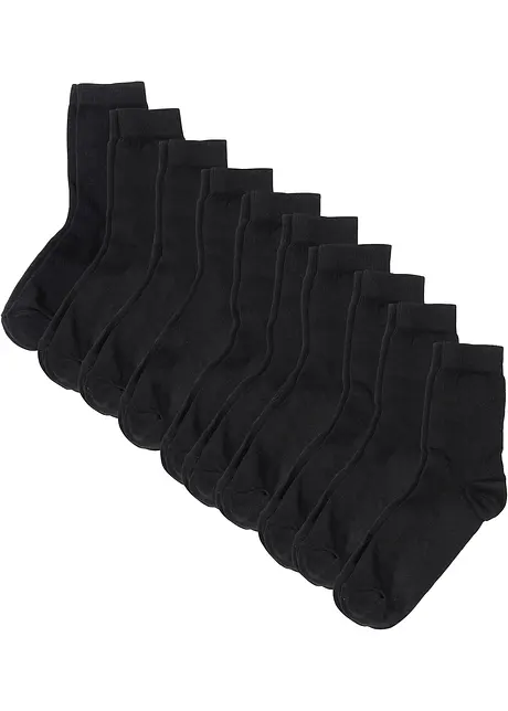 Socken mit Bio-Baumwolle (10er Pack), bonprix