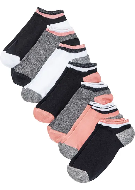 Sneakersocken mit Bio-Baumwolle (7er Pack), bonprix