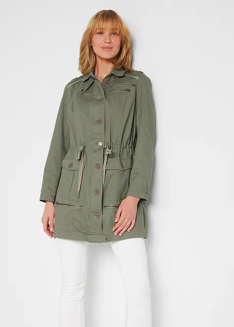 Parka coton mi-longue style utilitaire, bonprix