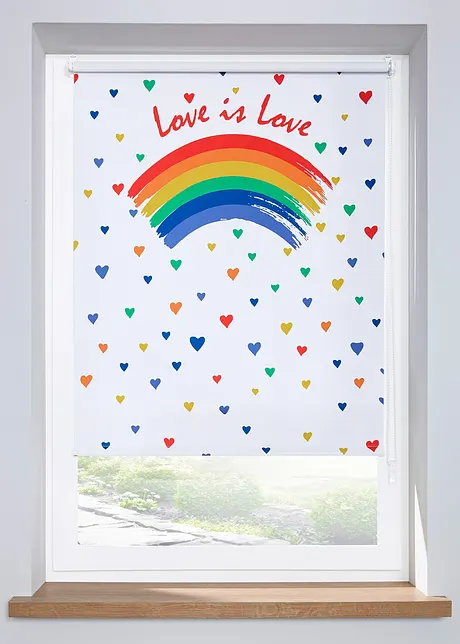 Pride Verdunkelungsrollo mit Druck Regenbogen, bpc living bonprix collection