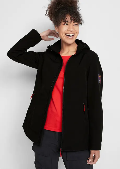 Stretch-Softshelljacke, wasserabweisend, bonprix