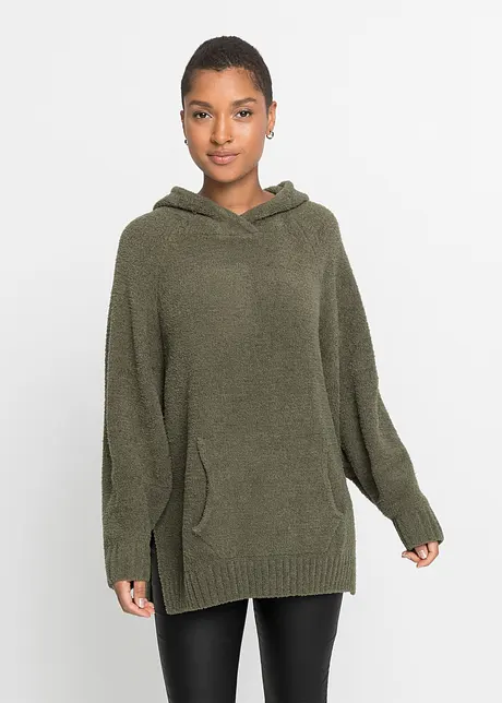 Kapuzenpullover in Teddy Plüsch, bonprix