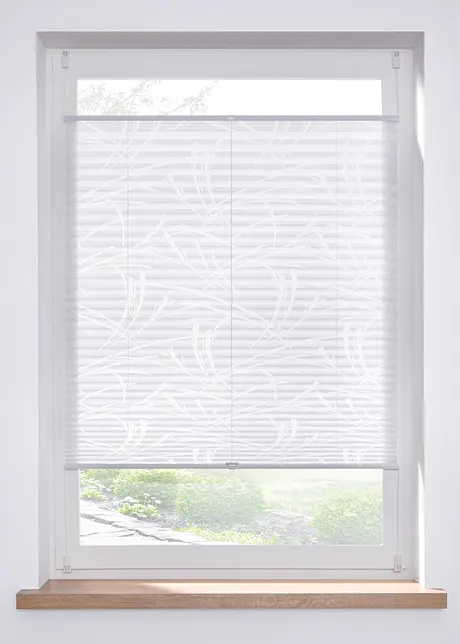 Ausbrenner Plissee mit Blätterdruck, bpc living bonprix collection