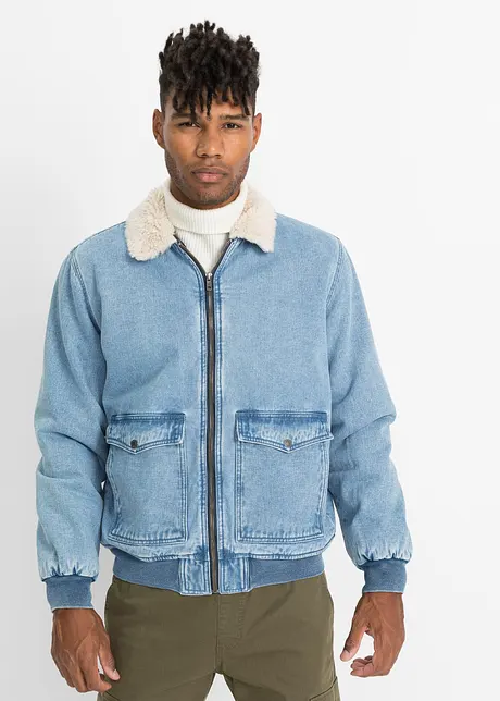 Jeansjacke in Blousonform, John Baner JEANSWEAR