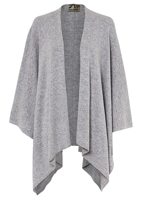 Wollponcho mit Good Cashmere Standard®-Anteil, bonprix PREMIUM