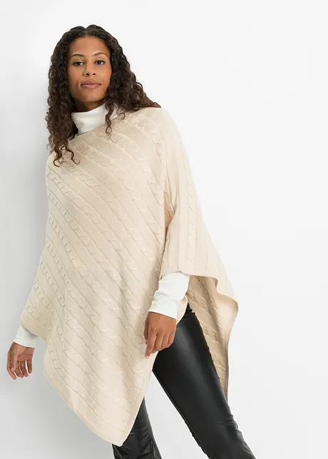 Poncho mit Kaschmiranteil, bpc bonprix collection
