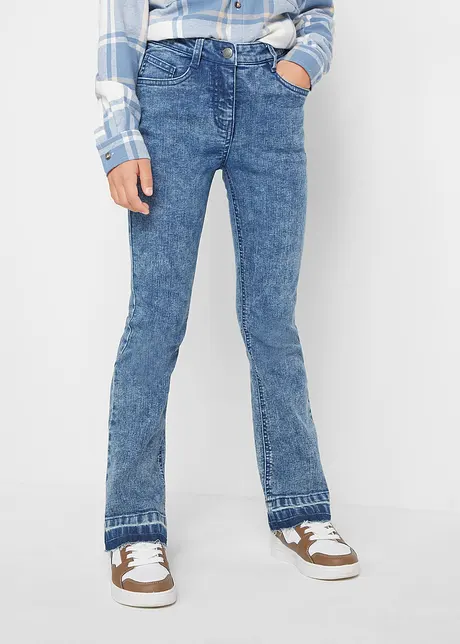 Mädchen Stretch-Jeans, flared, bonprix