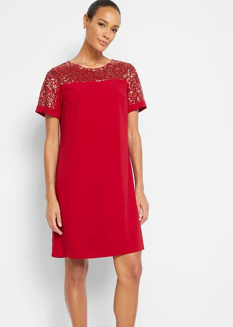 Robe à empiècement en paillettes, bonprix