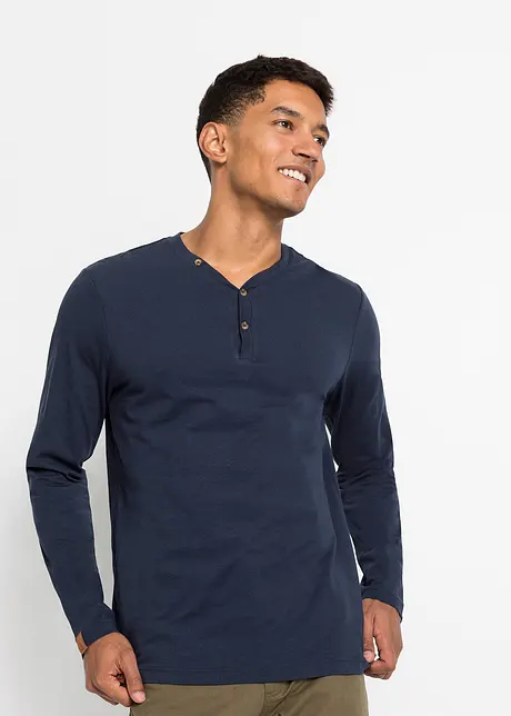 Henleyshirt (2er Pack), bonprix