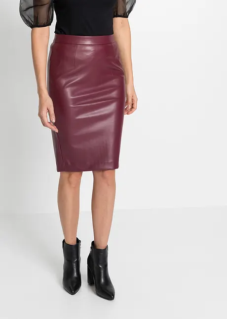 Pencil-Skirt, Leder-Imitat, BODYFLIRT boutique