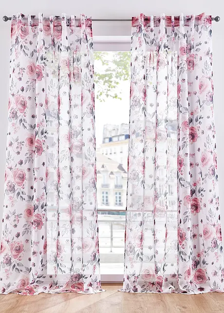 Voilage à imprimé floral (1 pce), bonprix