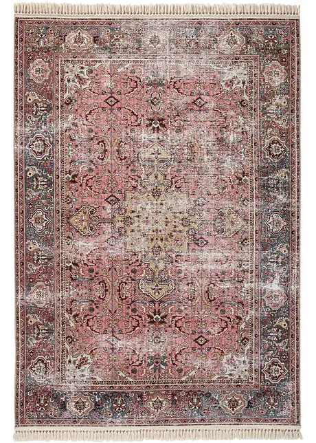 Teppich mit Orientmotiv und Fransen, bpc living bonprix collection