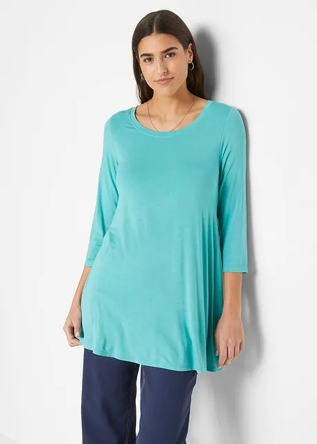 Viskose-Stretch- Shirt mit 3/4 Arm, bonprix