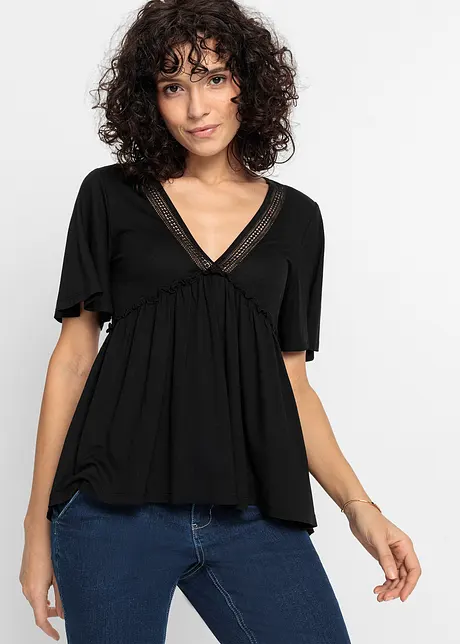 Boho-Shirt mit Spitze, BODYFLIRT