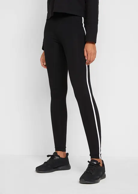 Sport-Leggings aus Bio-Baumwolle, knöchelfrei (2er Pack), bpc bonprix collection