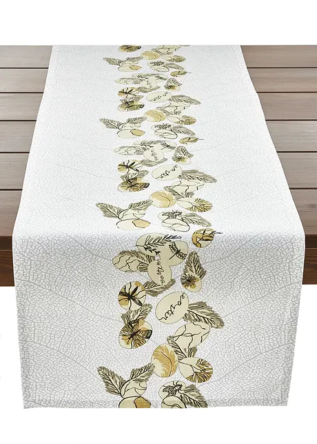 Chemins de table en coton avec imprimé œufs de Pâques, bpc living bonprix collection