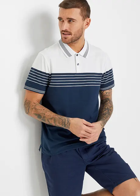 Jersey Poloshirt aus reiner Baumwolle, bonprix