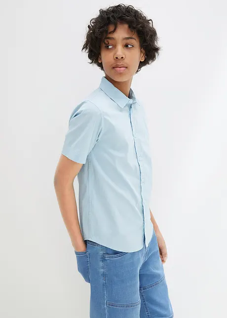 Jungen Stretch Kurzarmhemd, Slim Fit, bpc bonprix collection