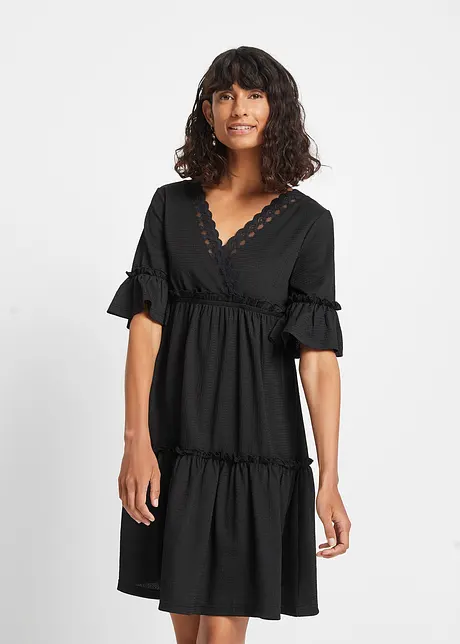 Robe à broderie ajourée, bonprix