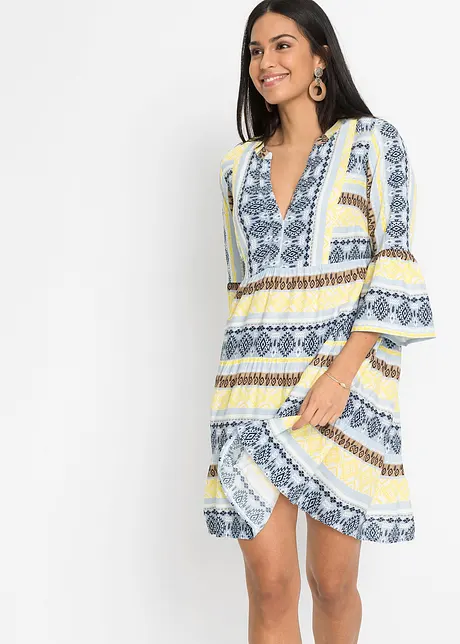 Tunika-Kleid aus fließender Viskose, bonprix