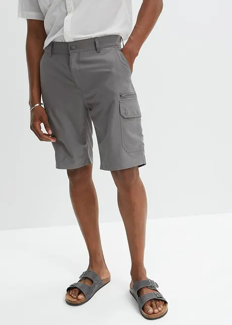 Bermuda cargo microfibre confortable en polyamide, Regular Fit, bonprix