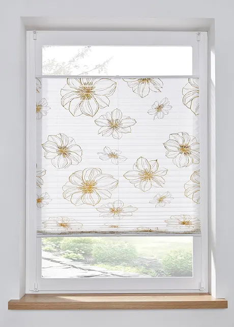 Plissee mit Blumendruck, bpc living bonprix collection