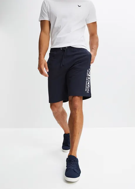 Lot de 2 shorts en sweat avec polyester recyclé, bpc bonprix collection