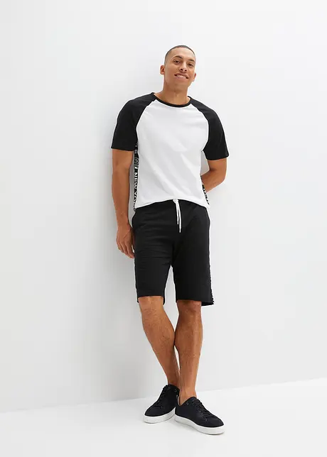 Shirt und kurze Hose (2-tlg.Set) aus reiner Bio-Baumwolle, bonprix