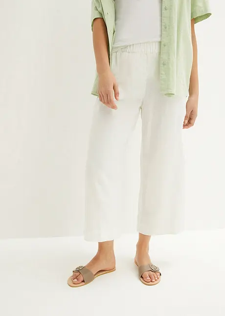 Jupe-culotte en lin, longueur mollet, bonprix