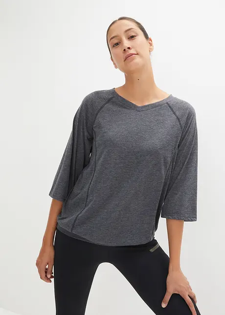 T-Shirt mit ¾-Arm, Oversize, bonprix